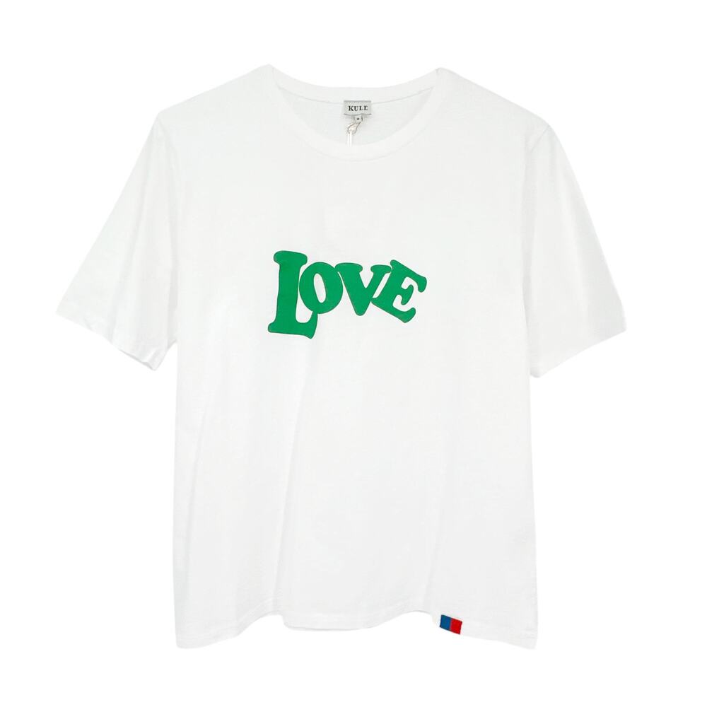 KULE The 70'S Modern LOVE Tee in White M